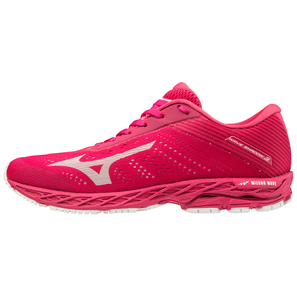 Tenis Para Correr Mizuno WAVE SHADOW 3 Para Mujer Rosas Rojos/Blancos 1267053-DR